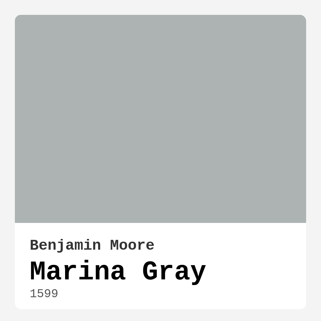 Marina Gray 1599 by Benjamin Moore