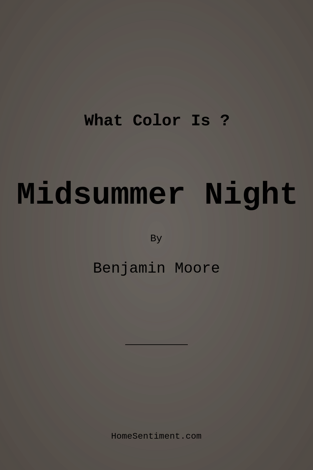 Midsummer Night 2134-20 by Benjamin Moore