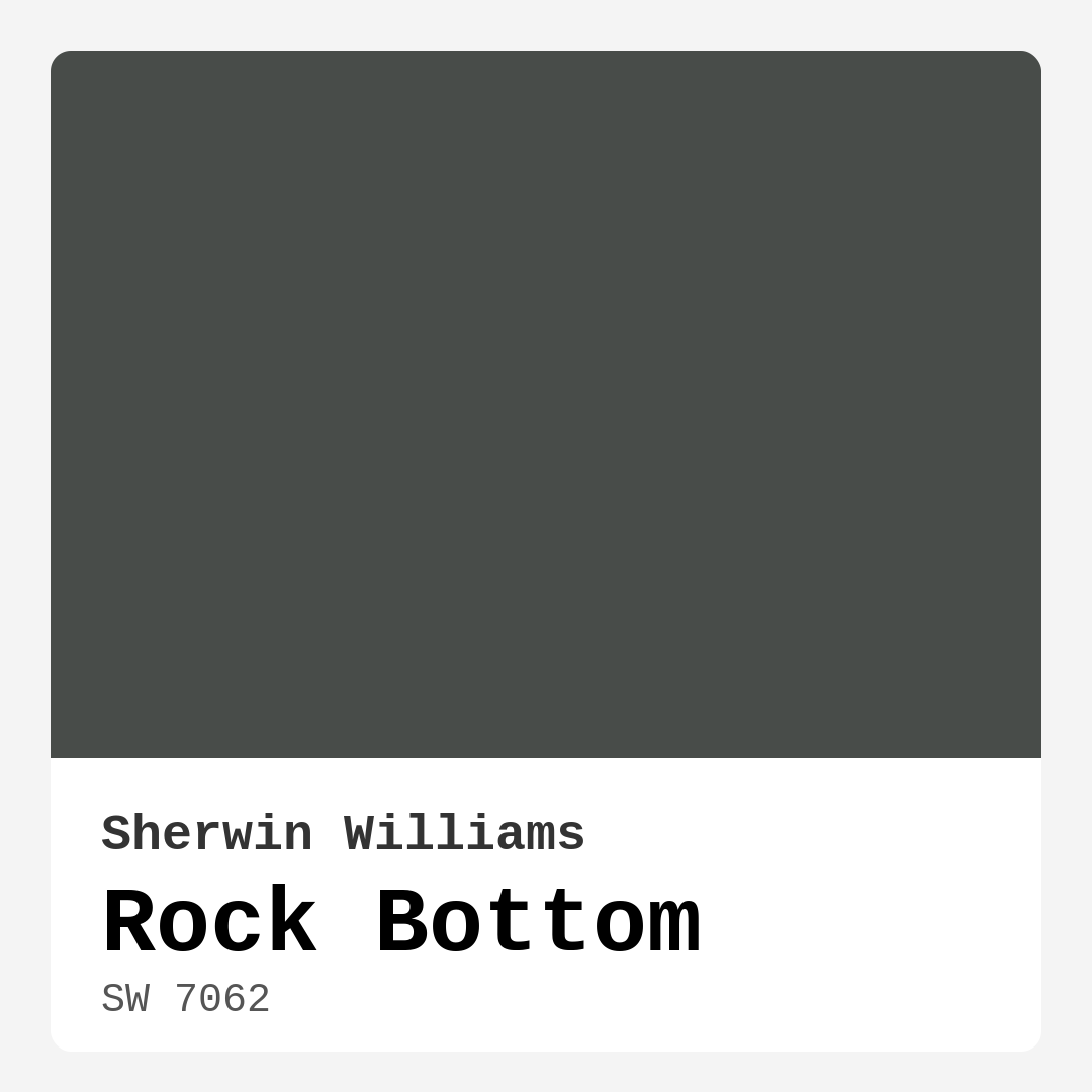 Rock Bottom SW 7062 by Sherwin Williams