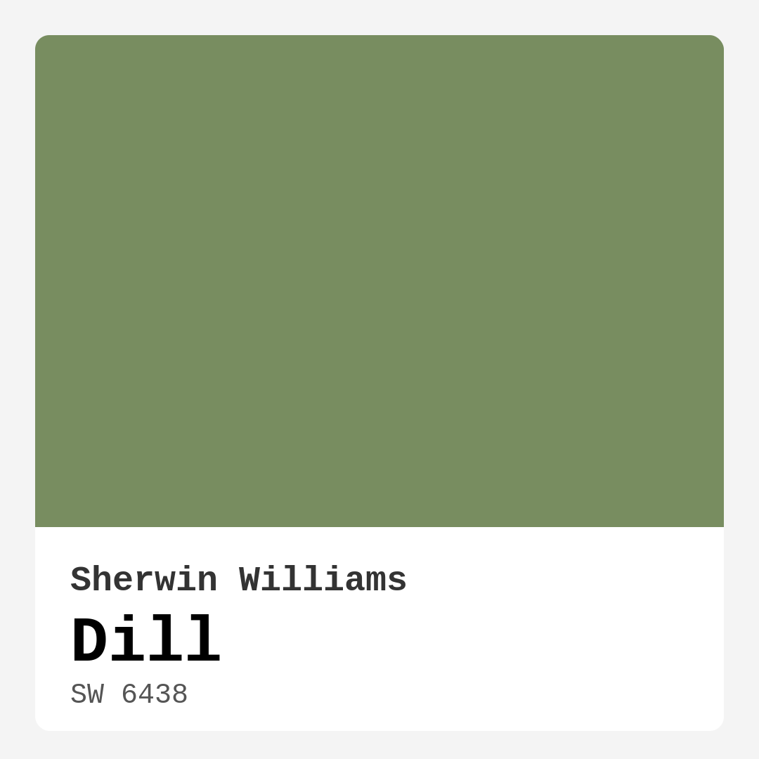 Dill SW 6438 by Sherwin Williams
