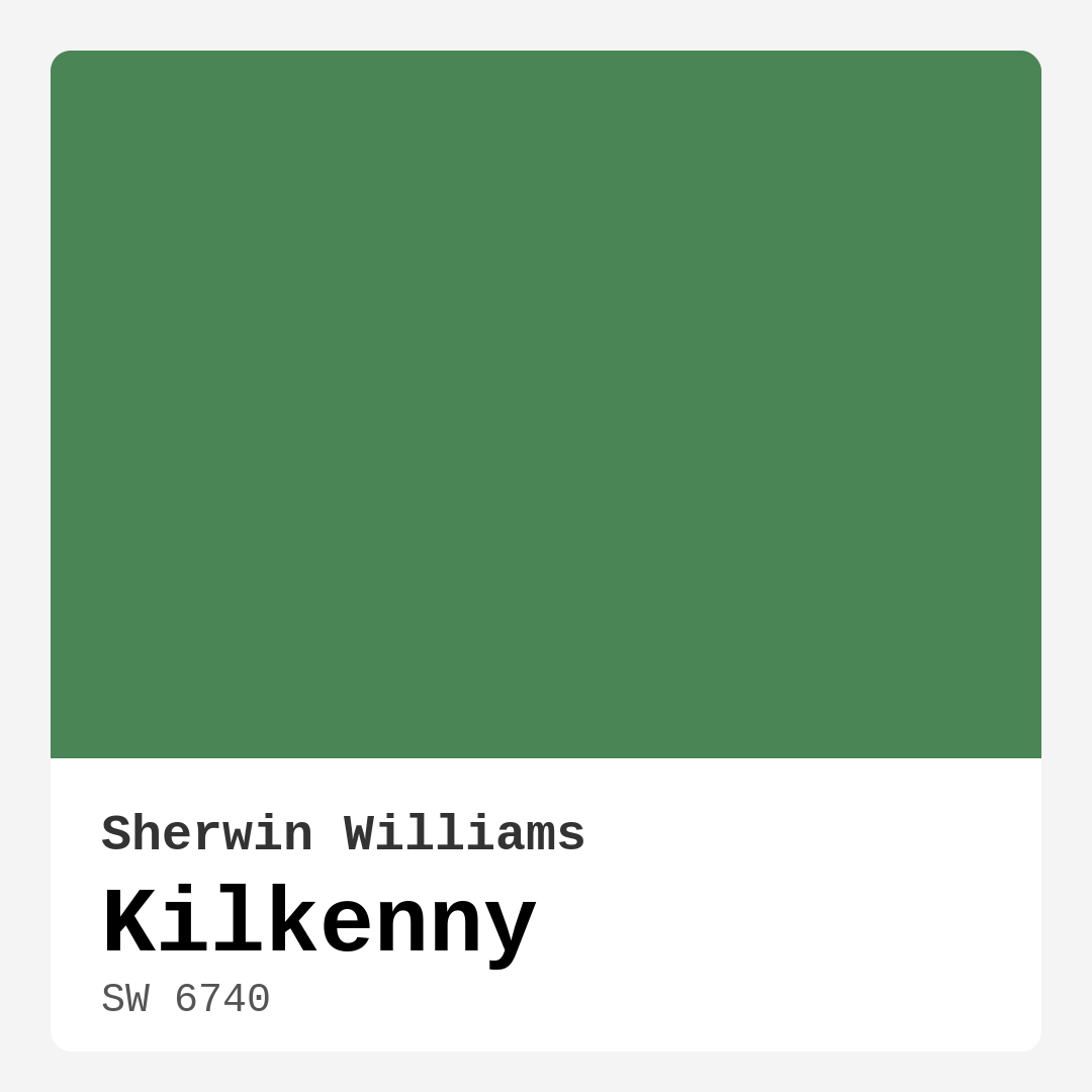 Kilkenny SW 6740 by Sherwin Williams