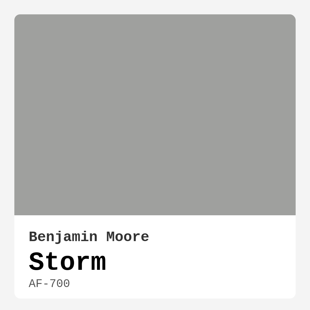 Benjamin Moore Storm AF-700 Real Images