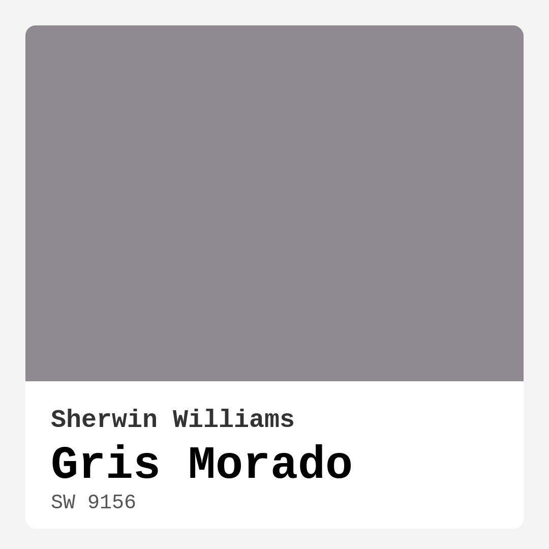Gris Morado SW 9156 by Sherwin Williams