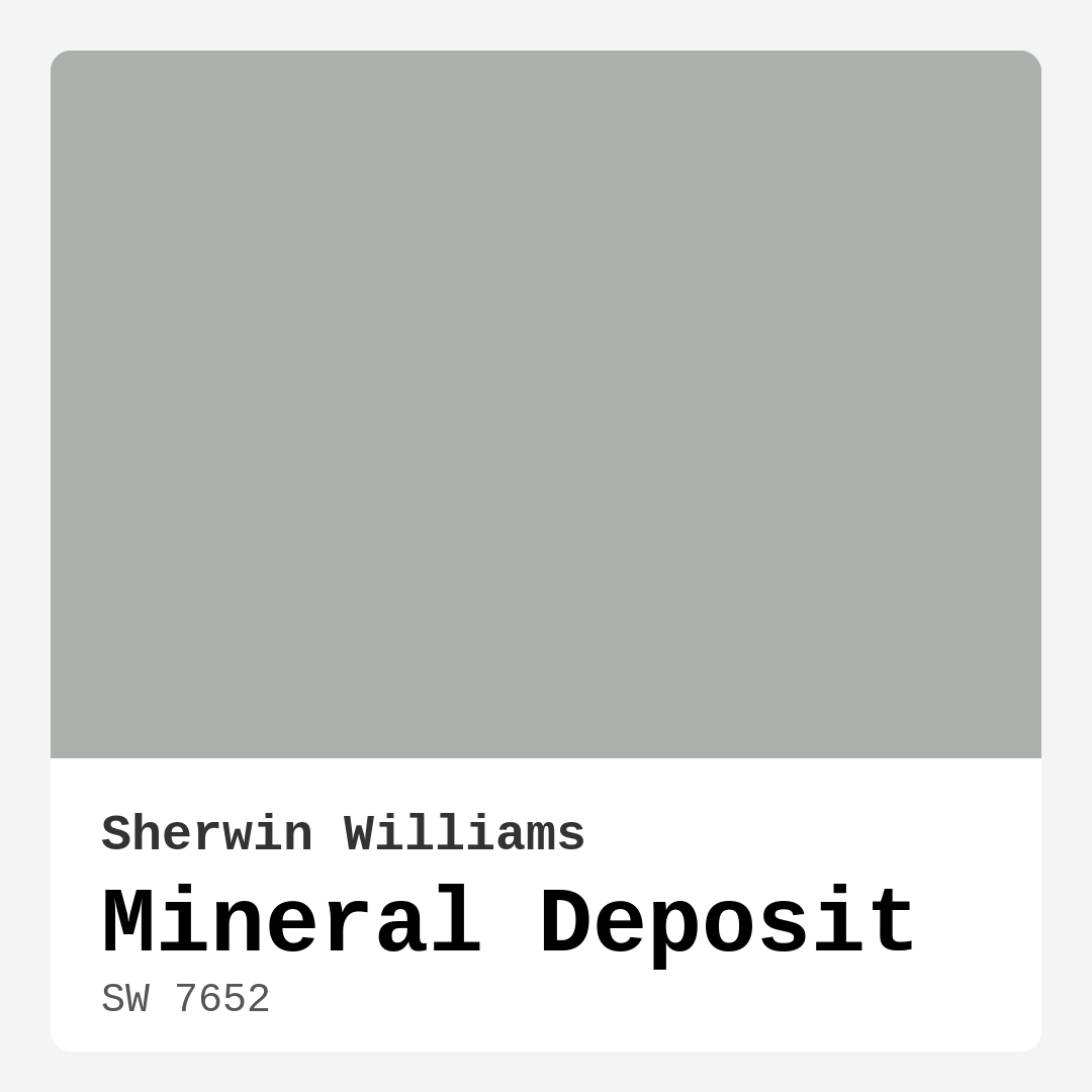 Mineral Deposit SW 7652 by Sherwin Williams