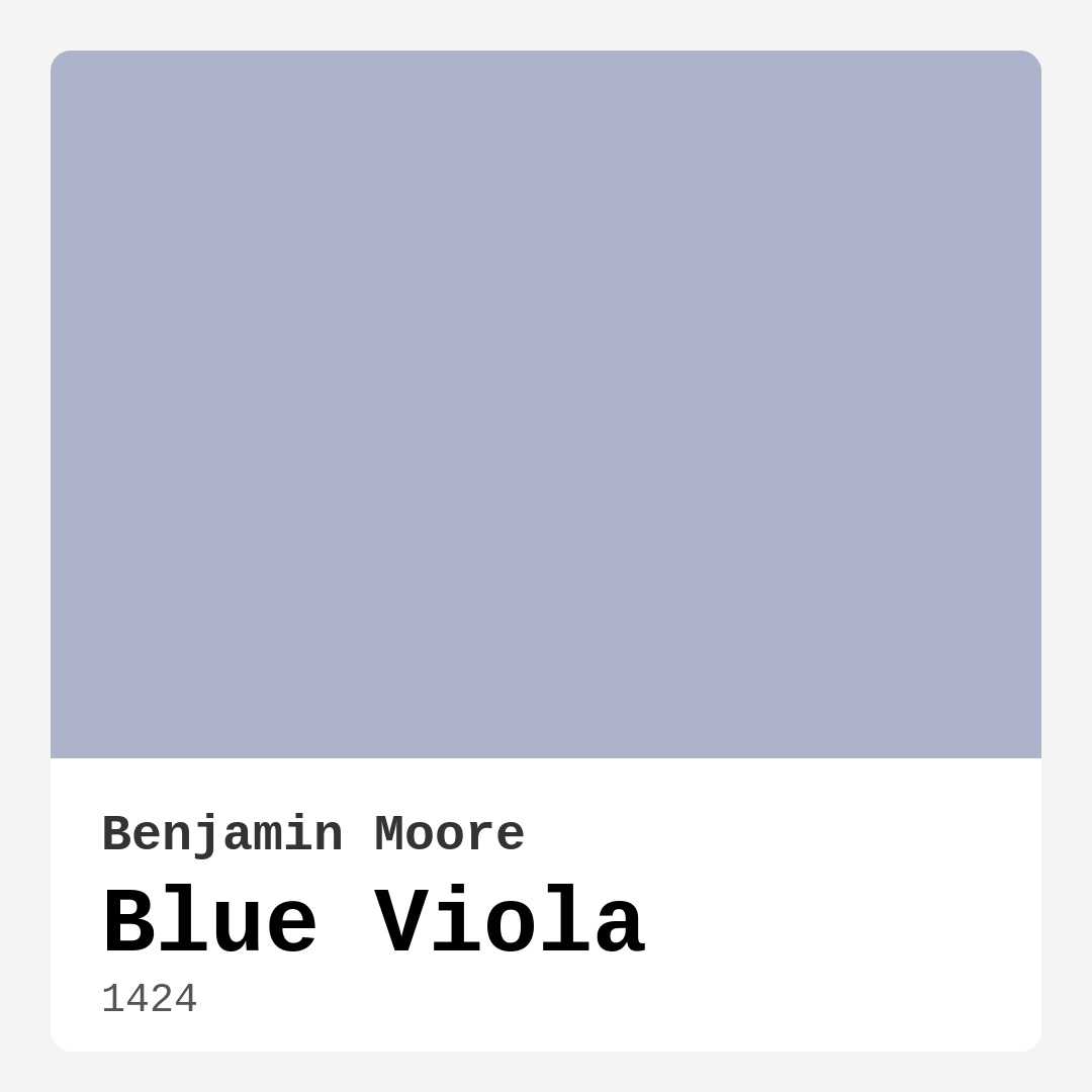Benjamin Moore Blue Viola 1424 Real Images