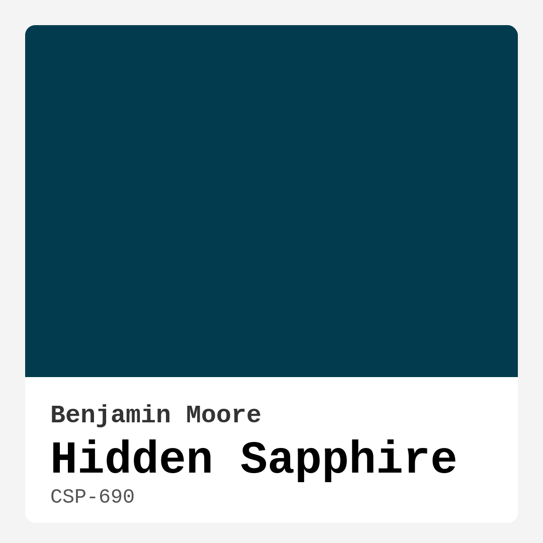 Hidden Sapphire CSP-690 by Benjamin Moore
