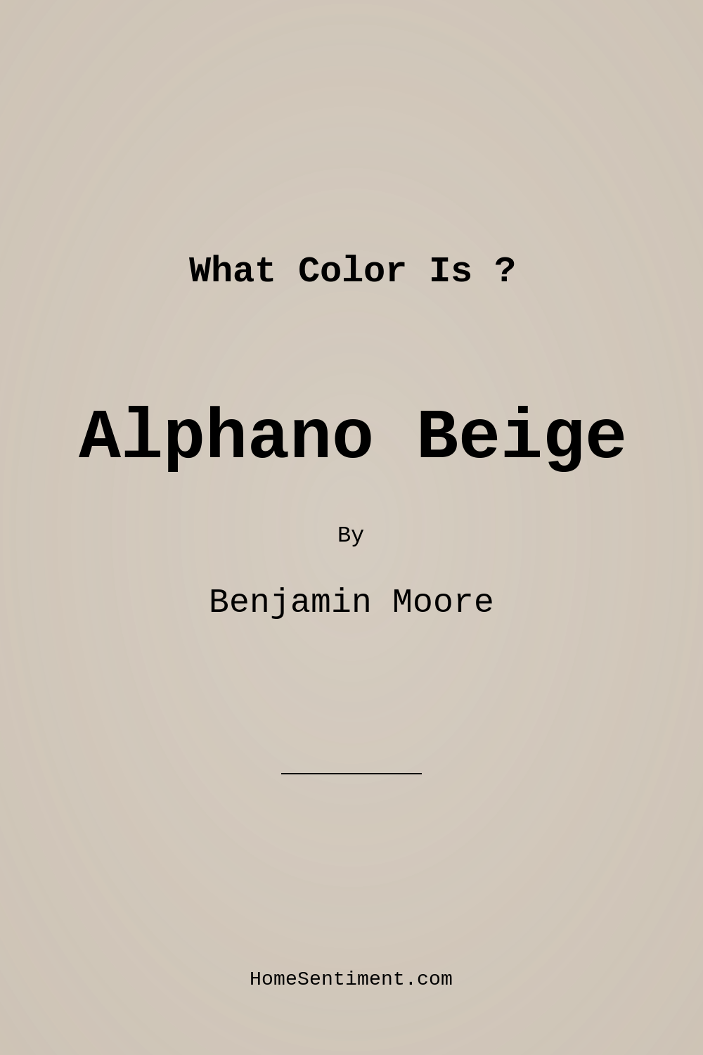 Alphano Beige 989 by Benjamin Moore