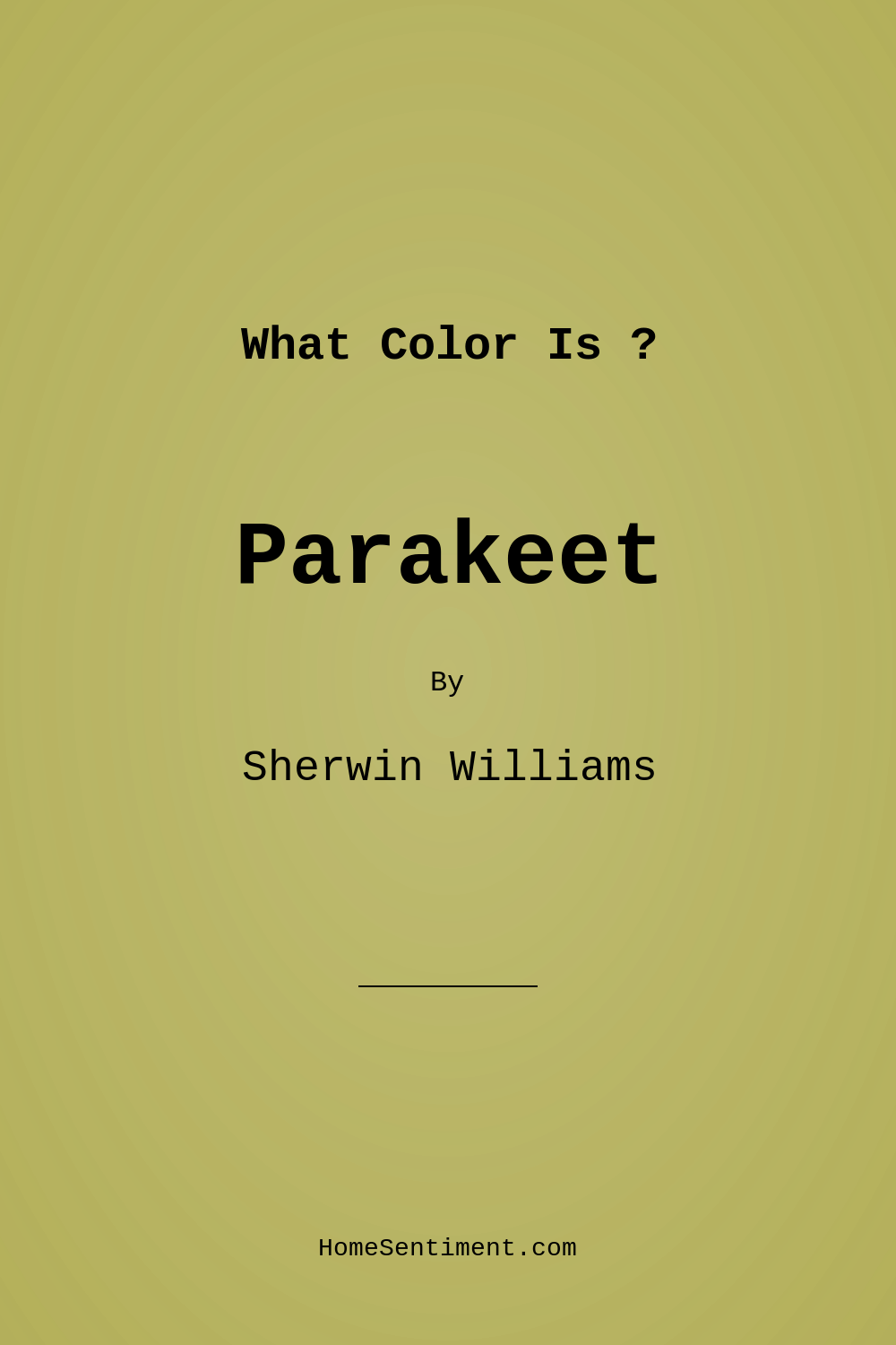 Parakeet SW 6711 by Sherwin Williams