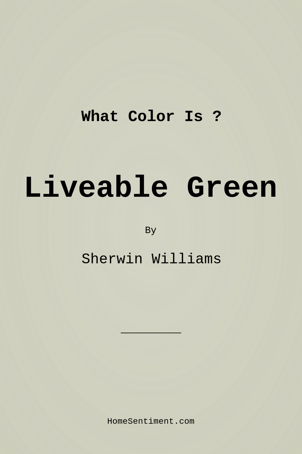 Liveable Green SW 6176 by Sherwin Williams