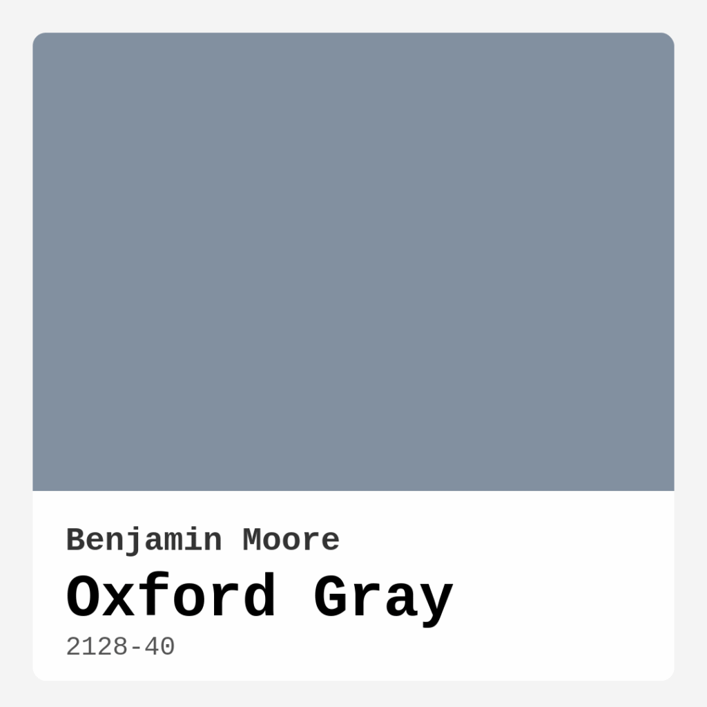 Oxford Gray Benjamin Moore