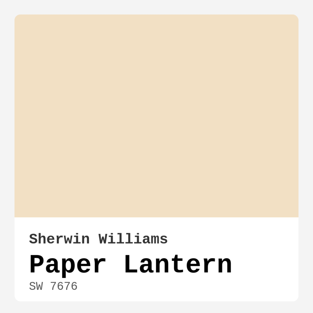 Paper Lantern SW 7676 by Sherwin Williams