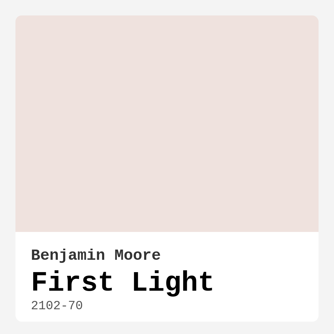 First Light 2102-70 by Benjamin Moore
