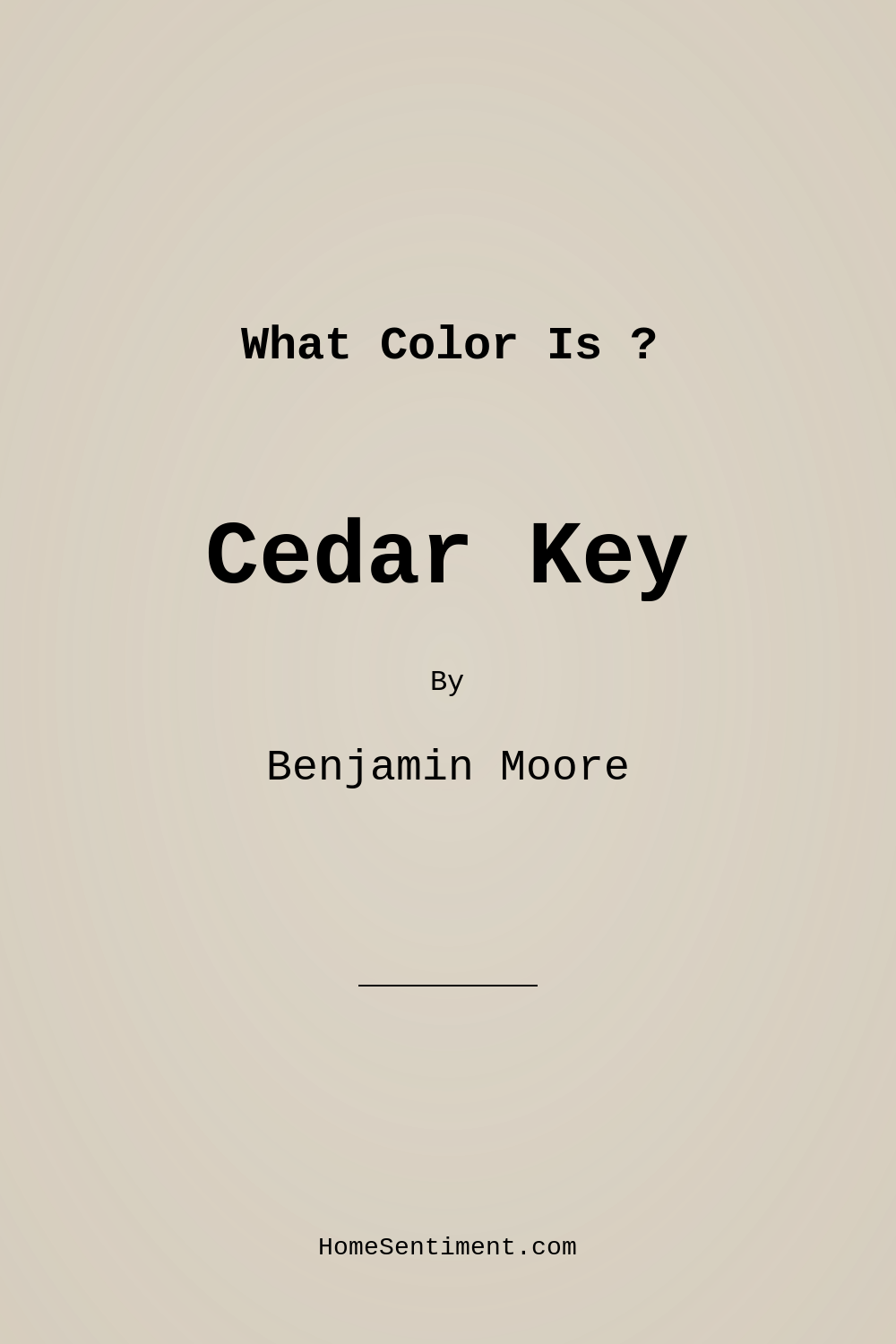 Cedar Key OC-16 by Benjamin Moore