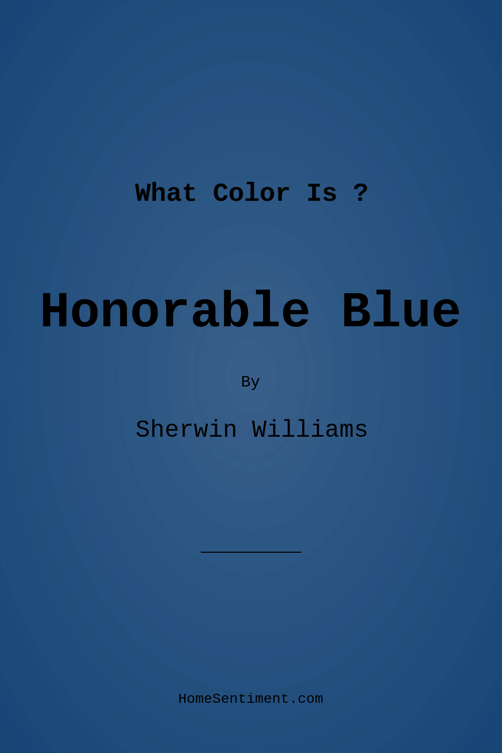 Honorable Blue SW 6811 by Sherwin Williams