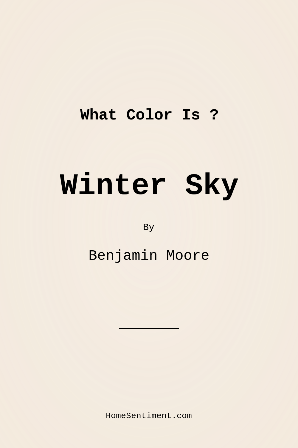 Winter Sky 2163-70 by Benjamin Moore
