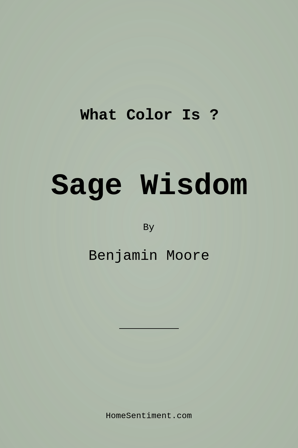Sage Wisdom CSP-775 by Benjamin Moore
