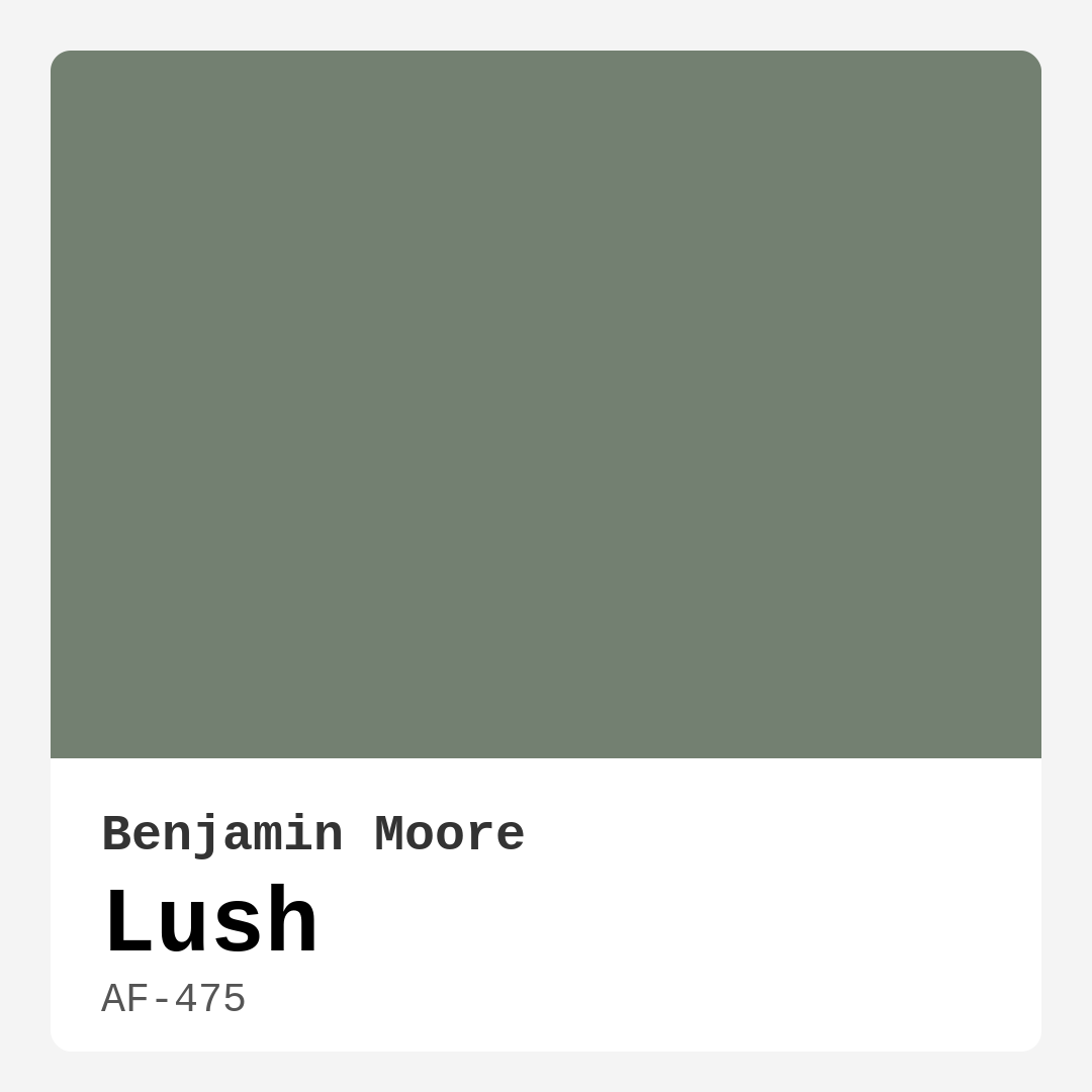 Lush AF-475 by Benjamin Moore