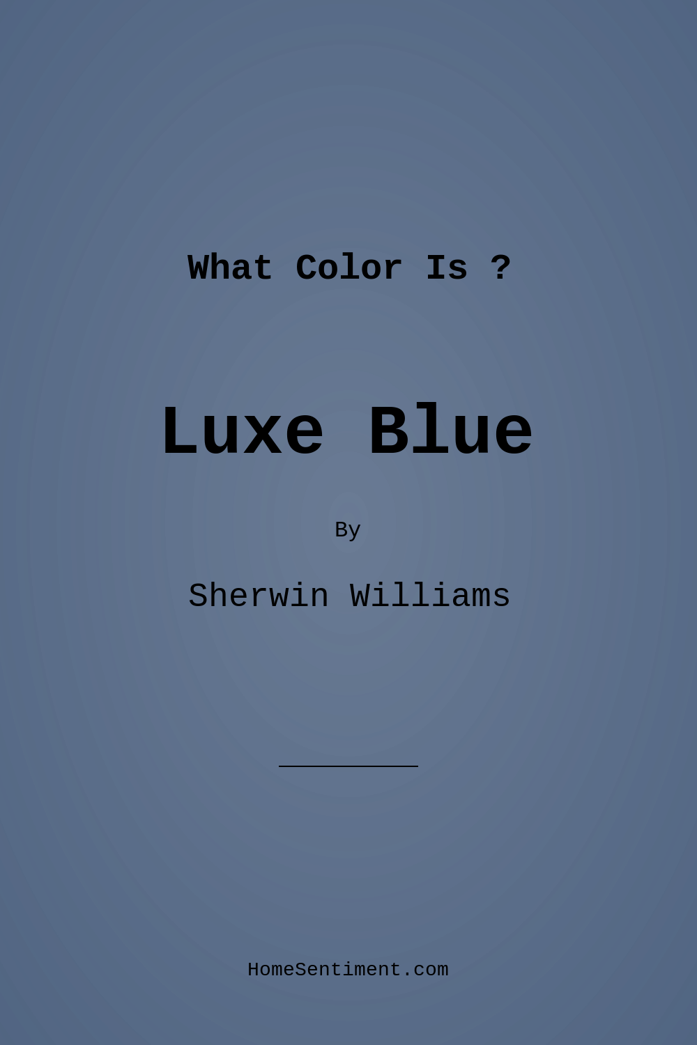 Luxe Blue SW 6537 by Sherwin Williams