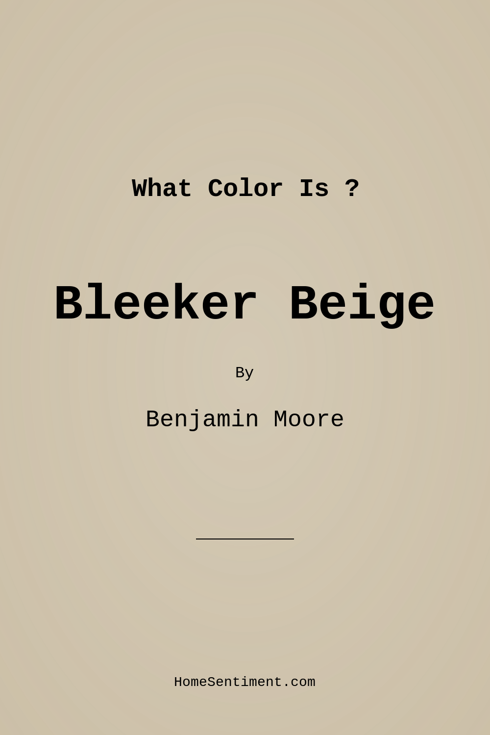 Bleeker Beige HC-80 by Benjamin Moore