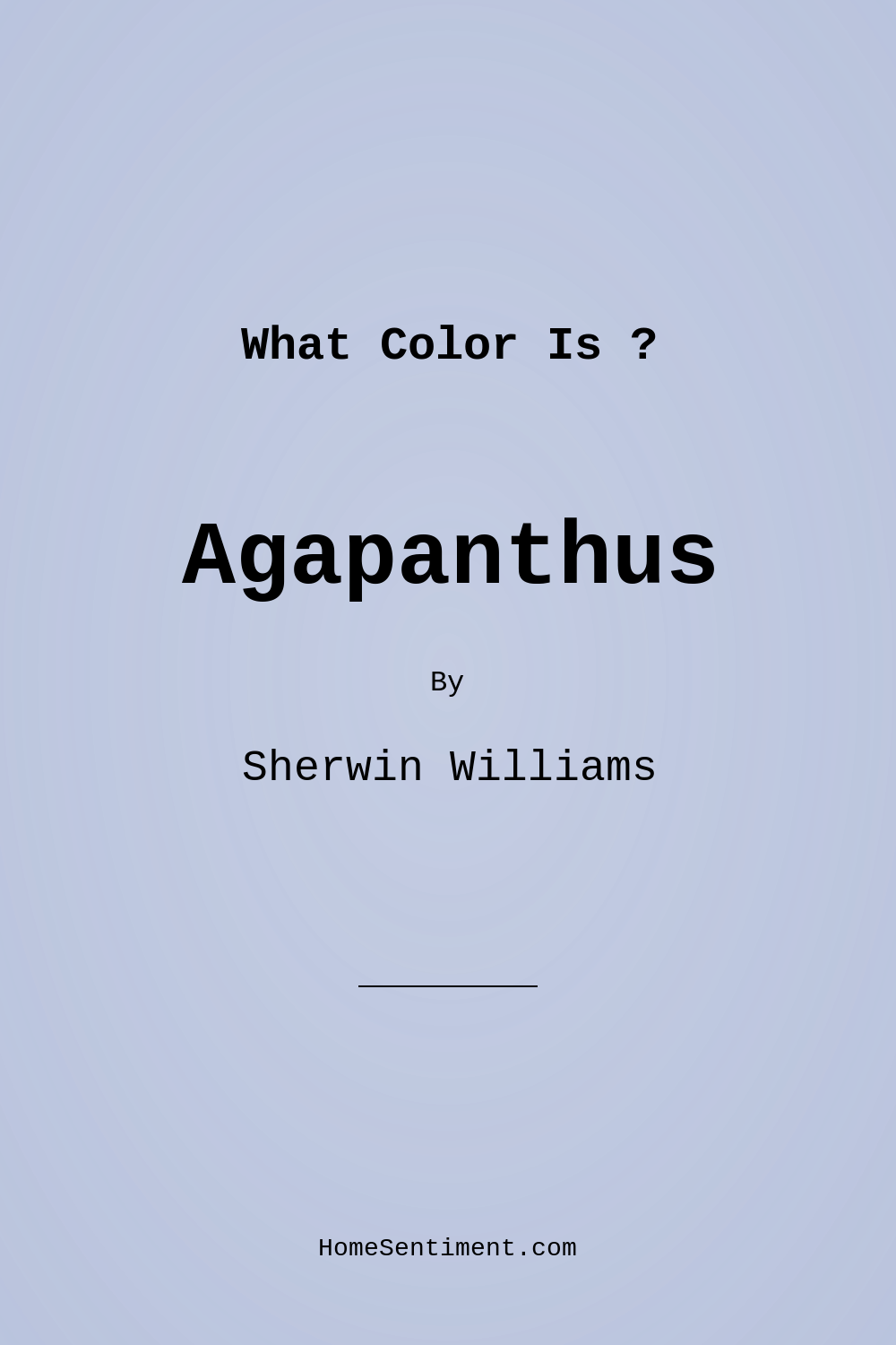 Agapanthus SW 9066 by Sherwin Williams