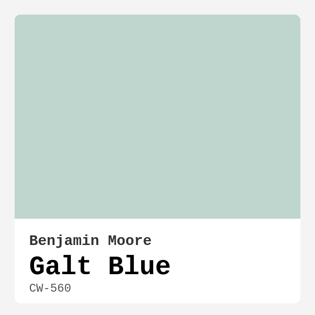 Galt Blue CW-560 by Benjamin Moore