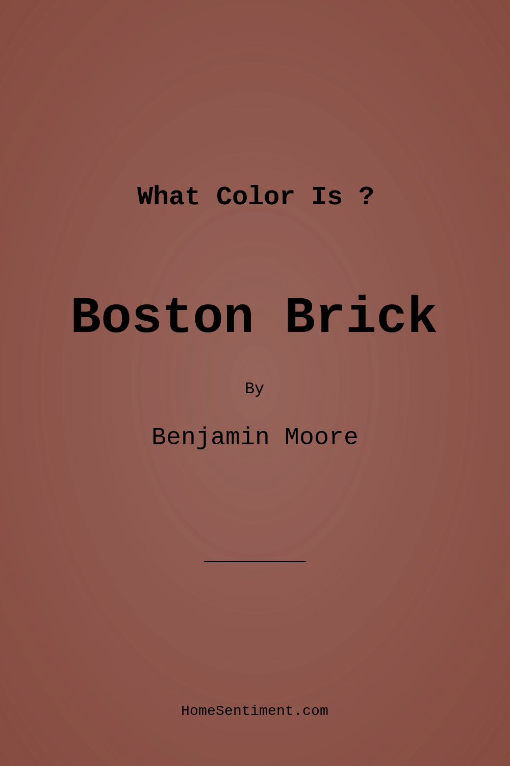Boston Brick 2092-30 by Benjamin Moore