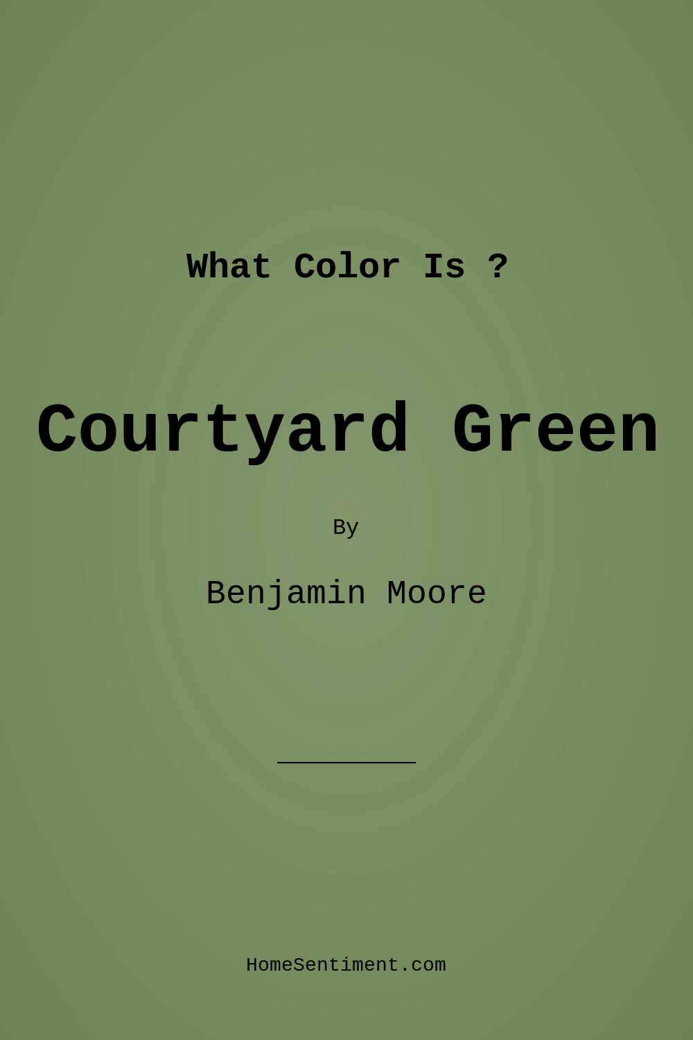 Courtyard Green 546 by Benjamin Moore