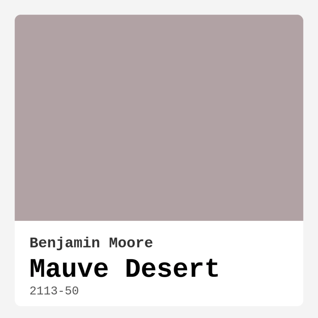 Mauve Desert 2113-50 by Benjamin Moore
