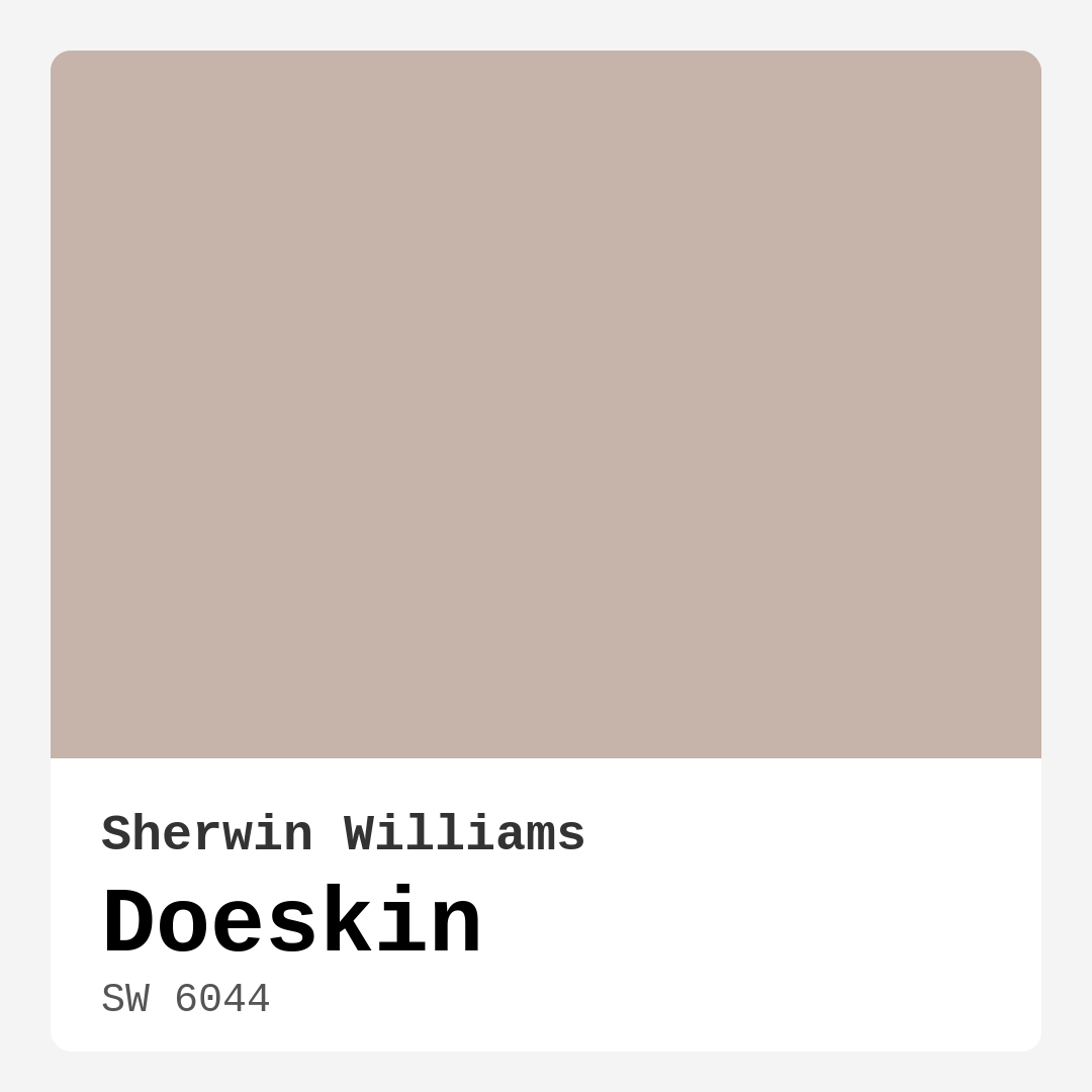 Doeskin SW 6044 by Sherwin Williams