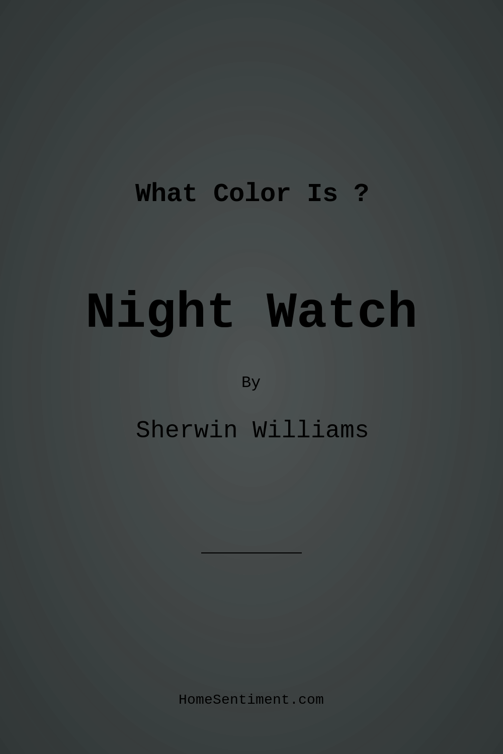 Night Watch SW 9680 by Sherwin Williams