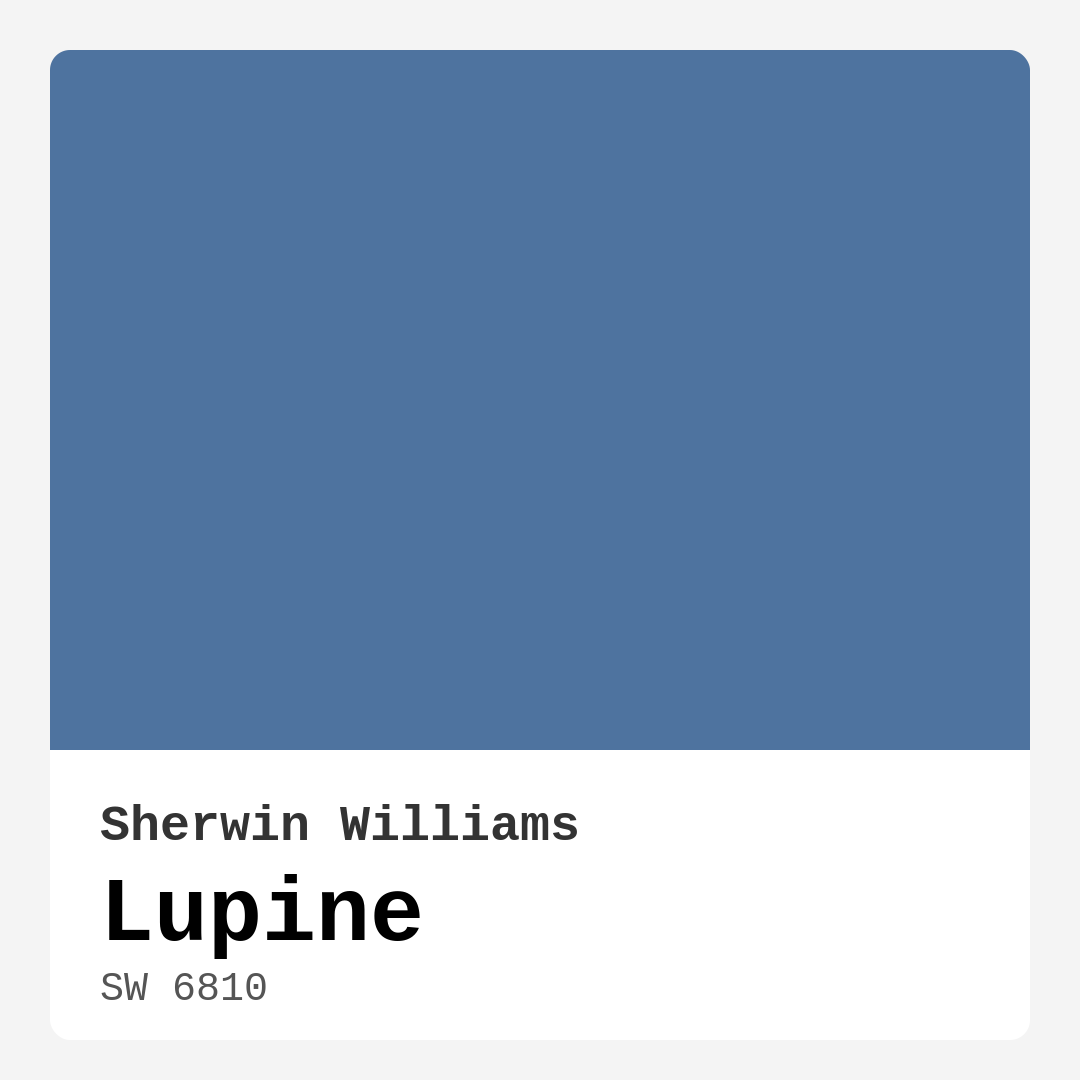 Lupine SW 6810 by Sherwin Williams