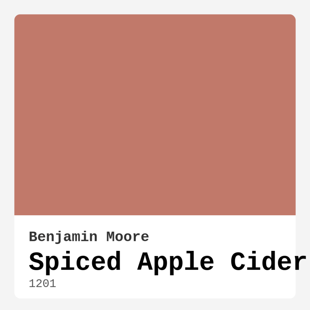 Spiced Apple Cider 1201 by Benjamin Moore