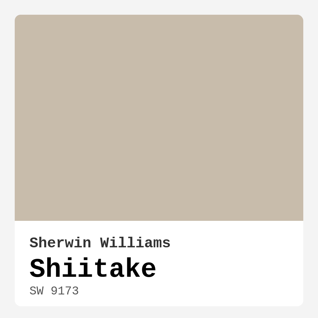 Shiitake SW 9173 by Sherwin Williams