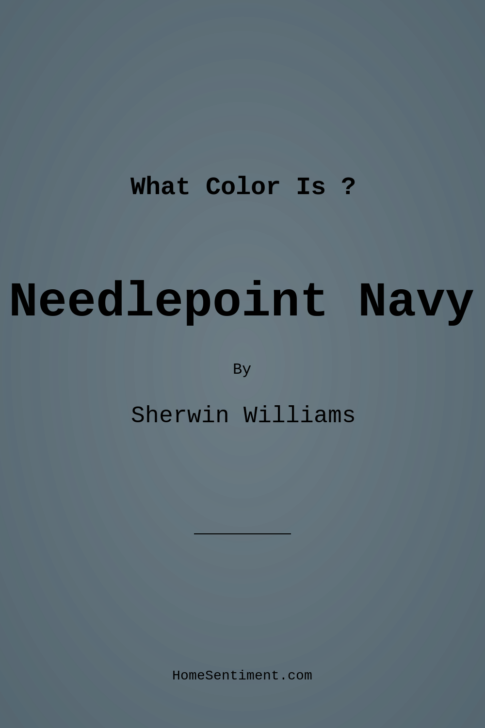 Needlepoint Navy SW 0032 by Sherwin Williams