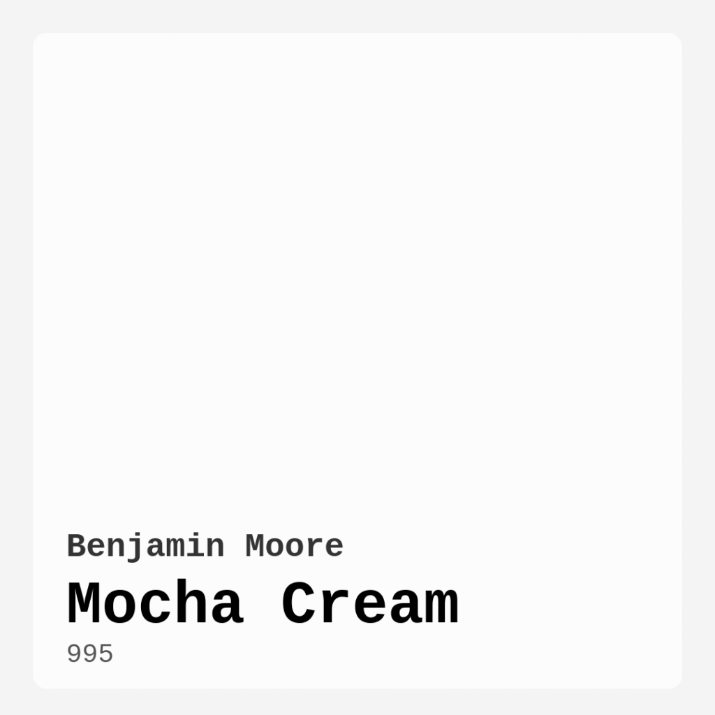 Mocha Cream 995 by Benjamin Moore