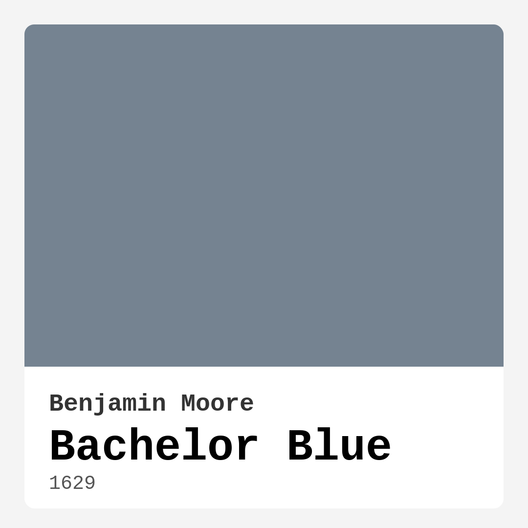 Bachelor Blue 1629 by Benjamin Moore