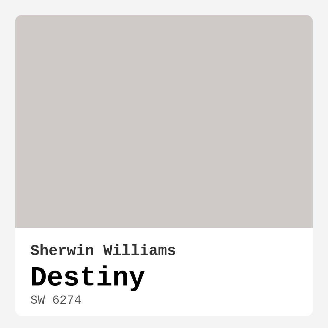 Destiny SW 6274 by Sherwin Williams