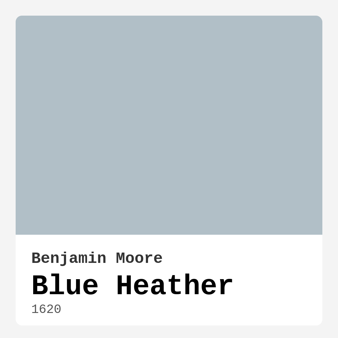 Benjamin Moore Blue Heather 1620 Real Images