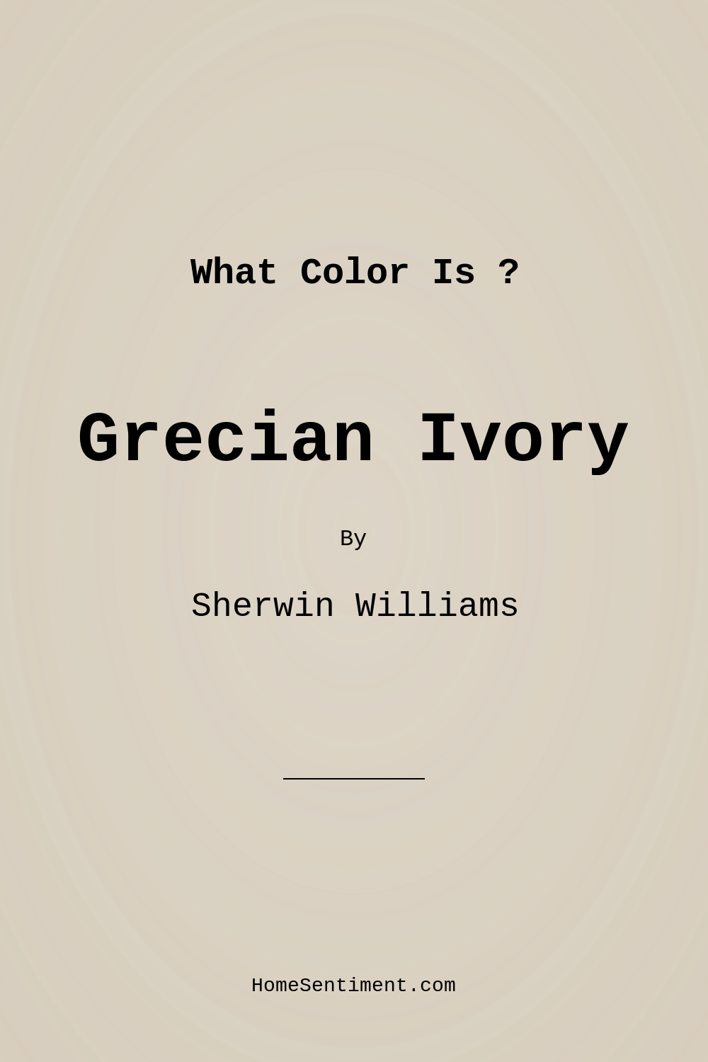 Grecian Ivory SW 7541 by Sherwin Williams
