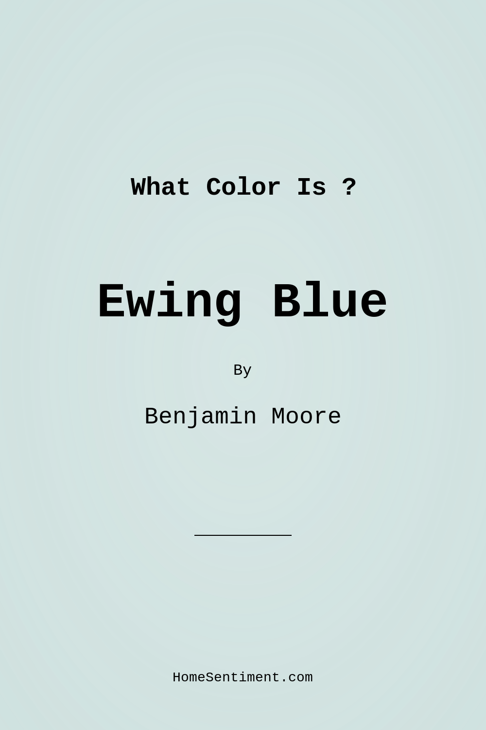 Ewing Blue CW-585 by Benjamin Moore