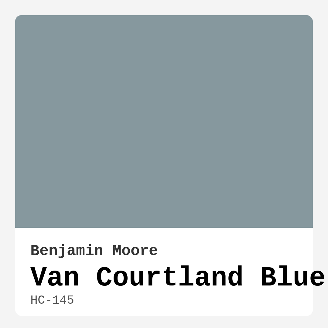 Van Courtland Blue HC-145 by Benjamin Moore