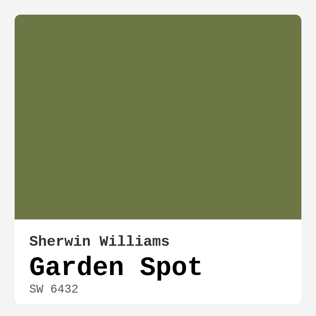 Garden Spot SW 6432 by Sherwin Williams