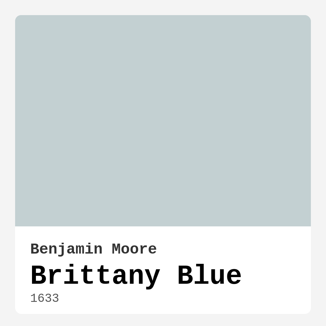 Benjamin Moore Brittany Blue 1633 Real Images