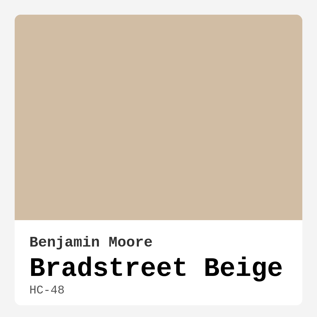 Bradstreet Beige HC-48 by Benjamin Moore