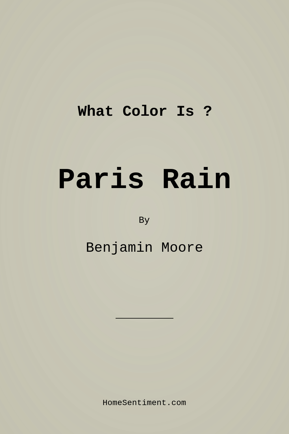 Paris Rain 1501 by Benjamin Moore