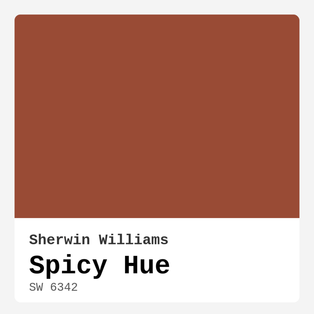 Spicy Hue SW 6342 by Sherwin Williams