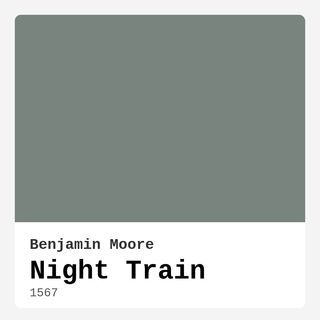 Night Train 1567 by Benjamin Moore