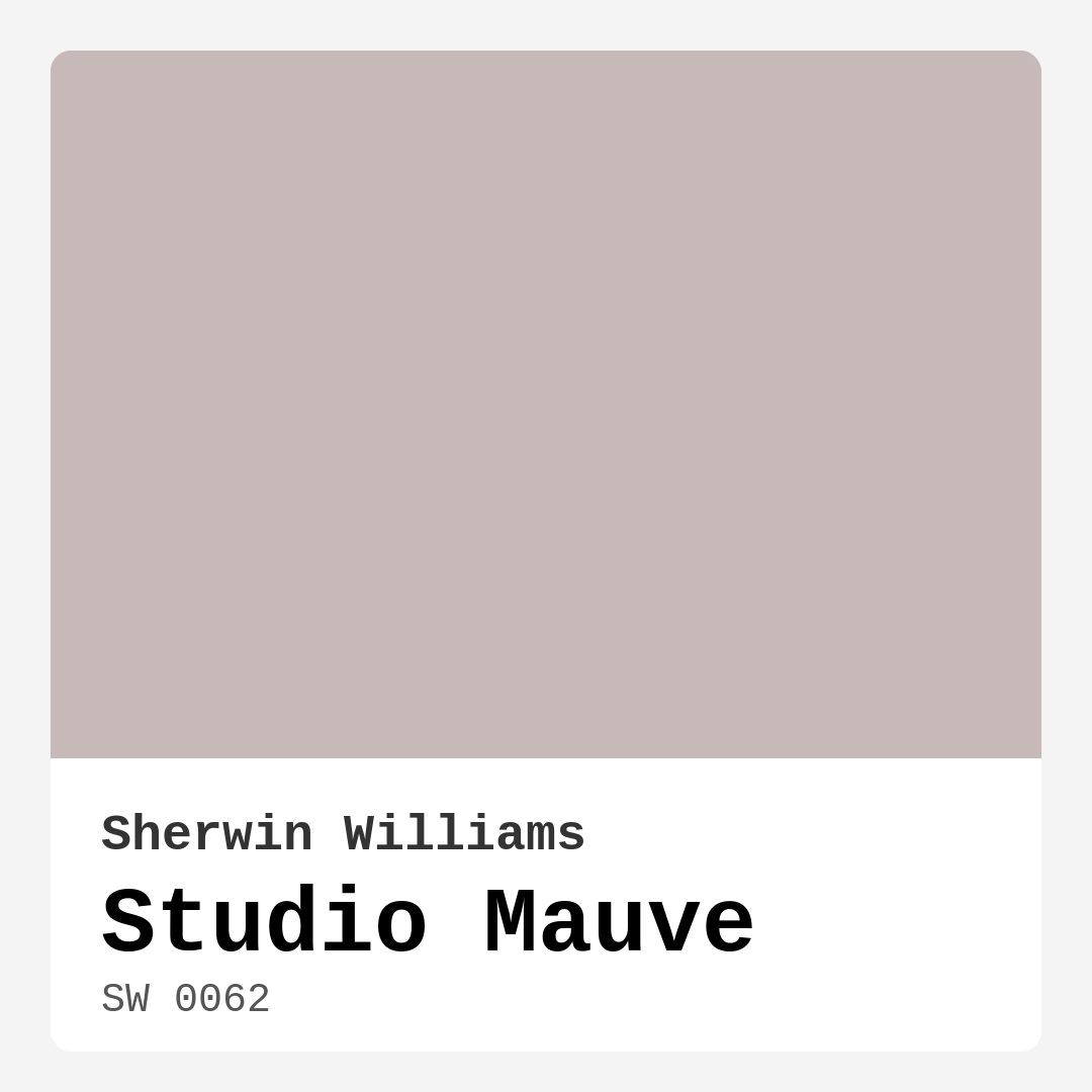 Studio Mauve SW 0062 by Sherwin Williams