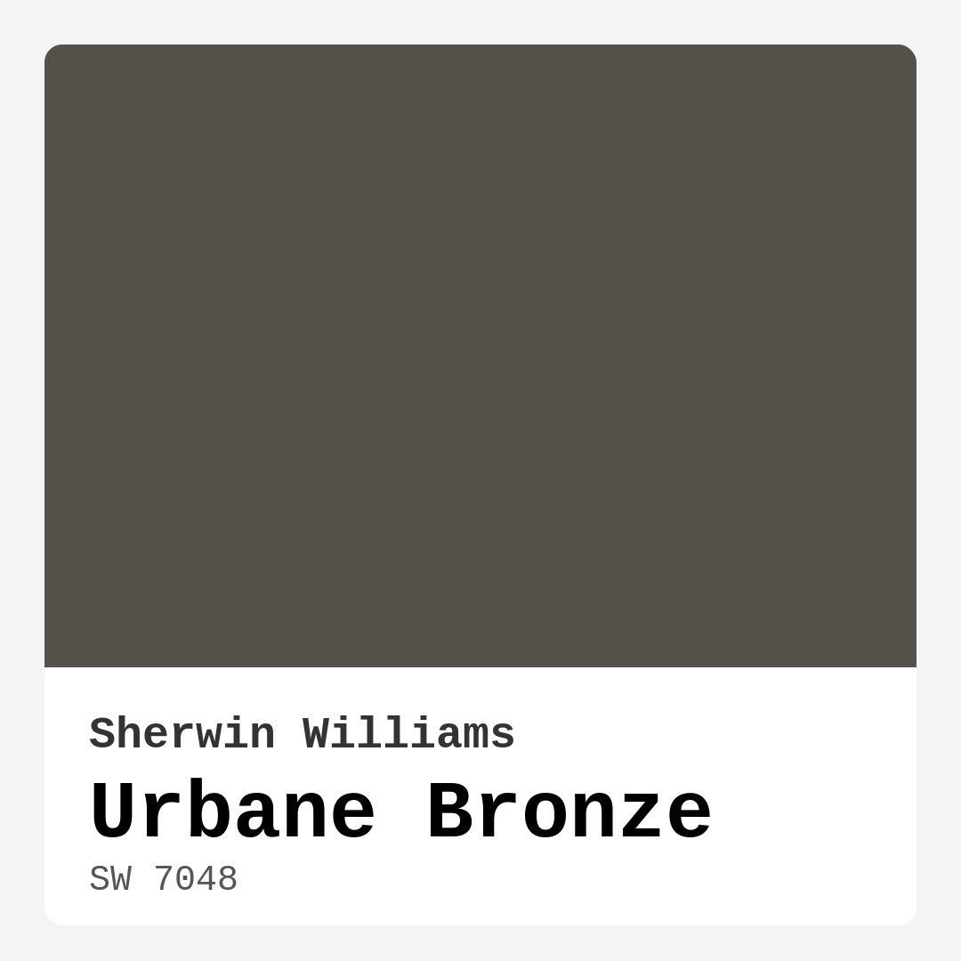 Urbane Bronze SW 7048 by Sherwin Williams