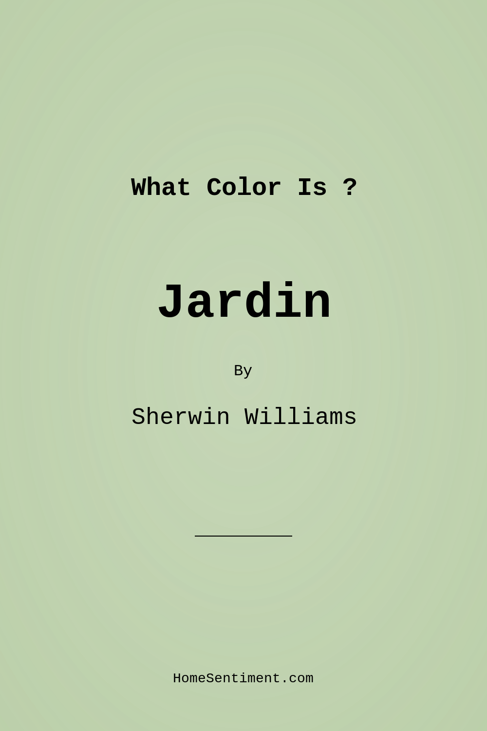Jardin SW 6723 by Sherwin Williams